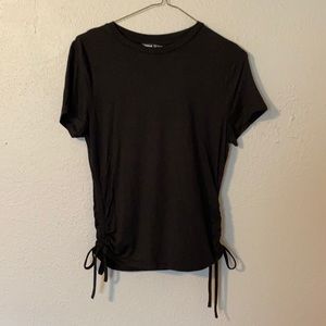 💞 5 for $10💞  Black Tee Shirt with Ruched Sides